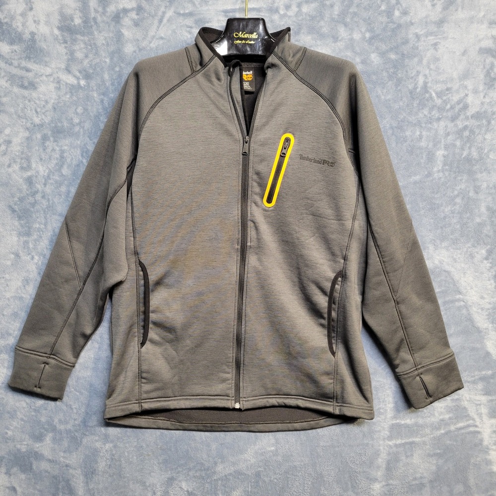 Timberland PRO Gray Full Zip Jacket Mens Large Athletic Fit Workwear
